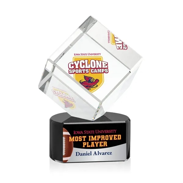 The Burrill VividPrint™ Award on Base is a perfectly polished cube... from ASI 84592 St Regis Group / St Regis