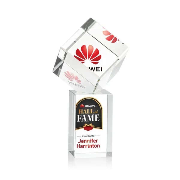 The Burrill VividPrint™ Award on Base is a perfectly polished cube... from ASI 84592 St Regis Group / St Regis