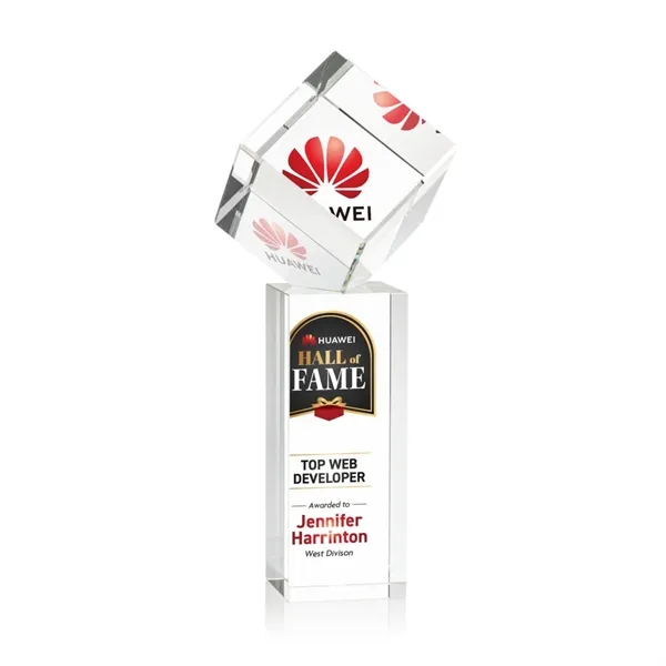 The Burrill VividPrint™ Award on Base is a perfectly polished cube... from ASI 84592 St Regis Group / St Regis