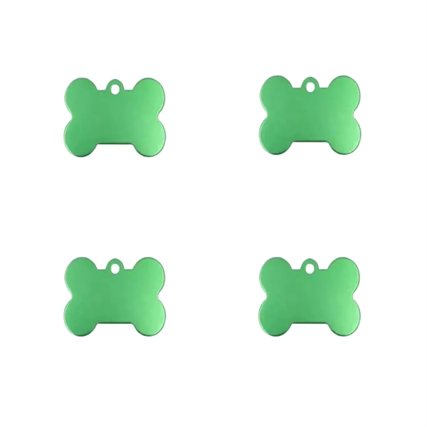 Aluminum bone shape pet tag plus laser engraving on 1 location... from ASI 37218 Athena Promo (tm)