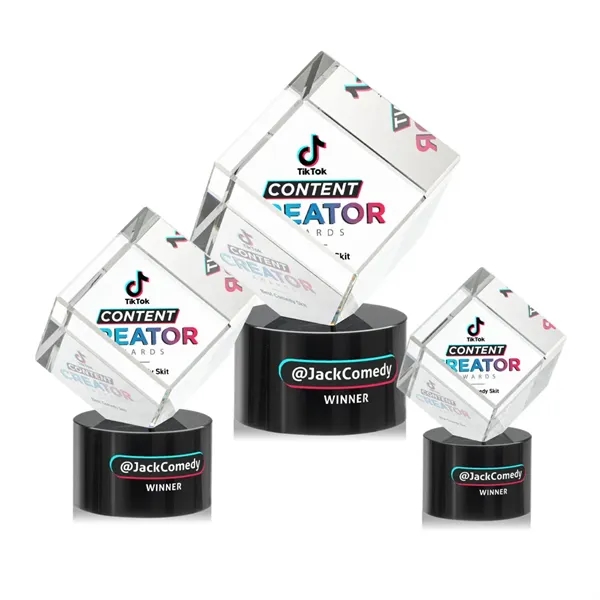 The Burrill VividPrint™ Award on Base is a perfectly polished cube... from ASI 84592 St Regis Group / St Regis