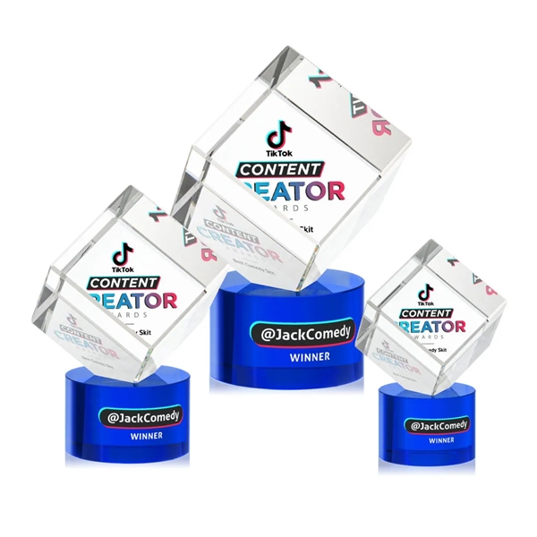 The Burrill VividPrint™ Award on Base is a perfectly polished cube... from ASI 84592 St Regis Group / St Regis