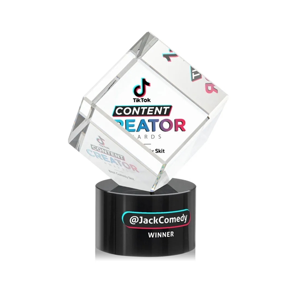 The Burrill VividPrint™ Award on Base is a perfectly polished cube... from ASI 84592 St Regis Group / St Regis