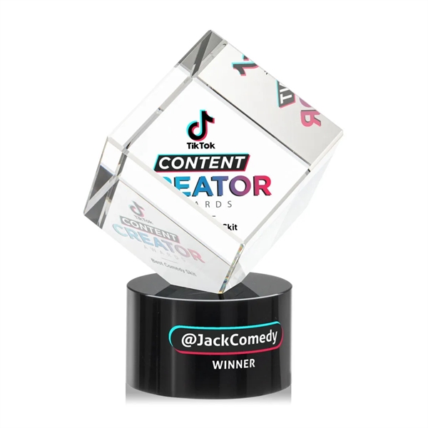 The Burrill VividPrint™ Award on Base is a perfectly polished cube... from ASI 84592 St Regis Group / St Regis