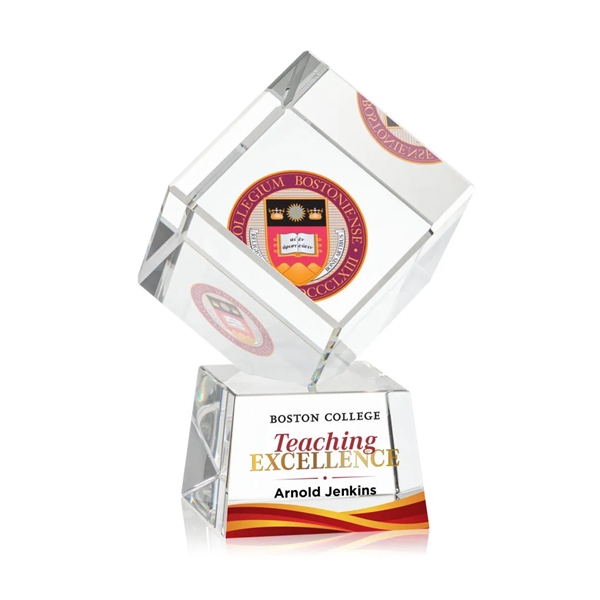 The Burrill VividPrint™ Award on Base is a perfectly polished cube... from ASI 84592 St Regis Group / St Regis