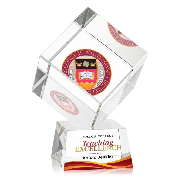 The Burrill VividPrint™ Award on Base is a perfectly polished cube... from ASI 84592 St Regis Group / St Regis