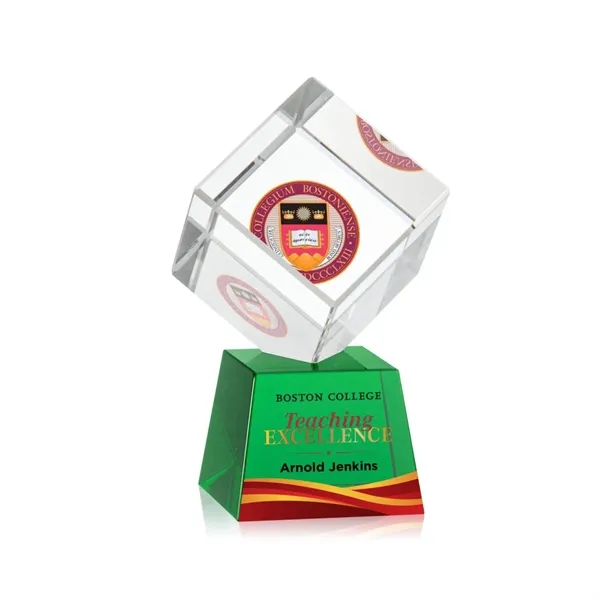 The Burrill VividPrint™ Award on Base is a perfectly polished cube... from ASI 84592 St Regis Group / St Regis