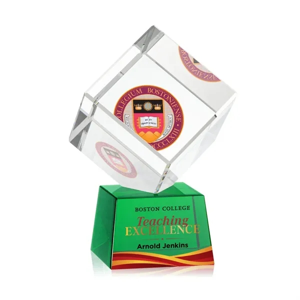 The Burrill VividPrint™ Award on Base is a perfectly polished cube... from ASI 84592 St Regis Group / St Regis