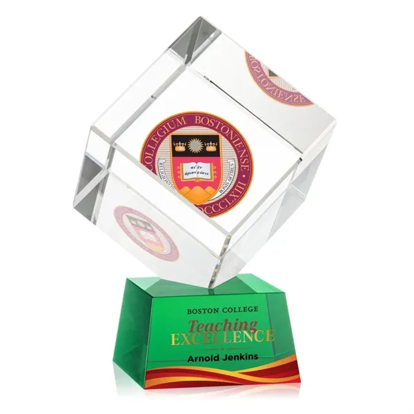 The Burrill VividPrint™ Award on Base is a perfectly polished cube... from ASI 84592 St Regis Group / St Regis