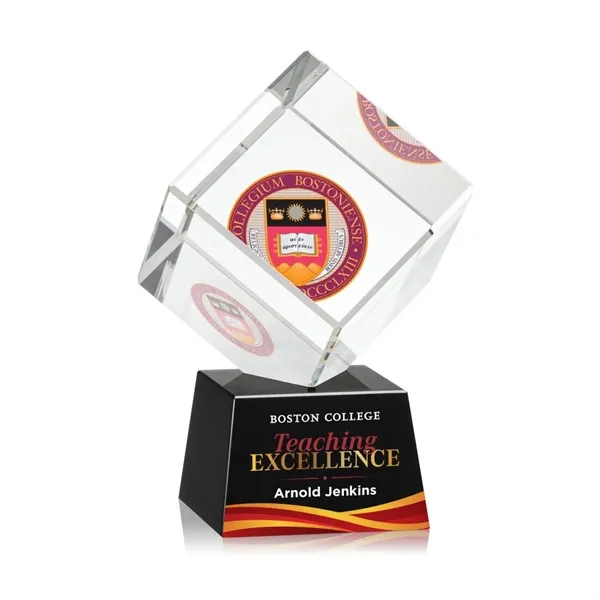 The Burrill VividPrint™ Award on Base is a perfectly polished cube... from ASI 84592 St Regis Group / St Regis