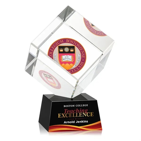 The Burrill VividPrint™ Award on Base is a perfectly polished cube... from ASI 84592 St Regis Group / St Regis