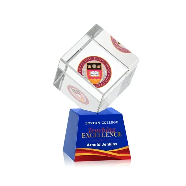 The Burrill VividPrint™ Award on Base is a perfectly polished cube... from ASI 84592 St Regis Group / St Regis