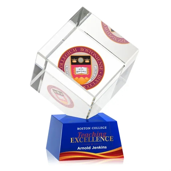 The Burrill VividPrint™ Award on Base is a perfectly polished cube... from ASI 84592 St Regis Group / St Regis