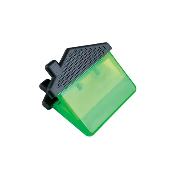 House shaped fridge magnetic memo clip plus 1 color silkscreen imprint... from ASI 37218 Athena Promo (tm)