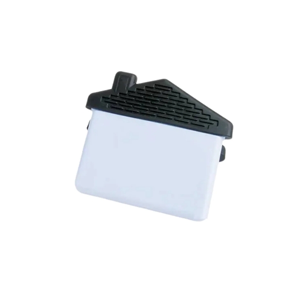 House shaped fridge magnetic memo clip plus 1 color silkscreen imprint... from ASI 37218 Athena Promo (tm)