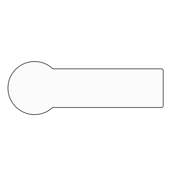 Sturdy 1/16" thick plastic rectangular nametag with laser engraving.... from ASI 45795 Colorguppy Printing