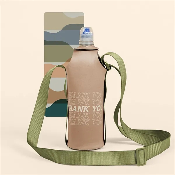 Water bottle sleeve with handy belt clip for 1 liter bottles.... from ASI 74710 Numo