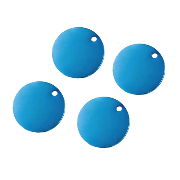 Round design pet tag made of brass plus laser engraving on... from ASI 37218 Athena Promo (tm)