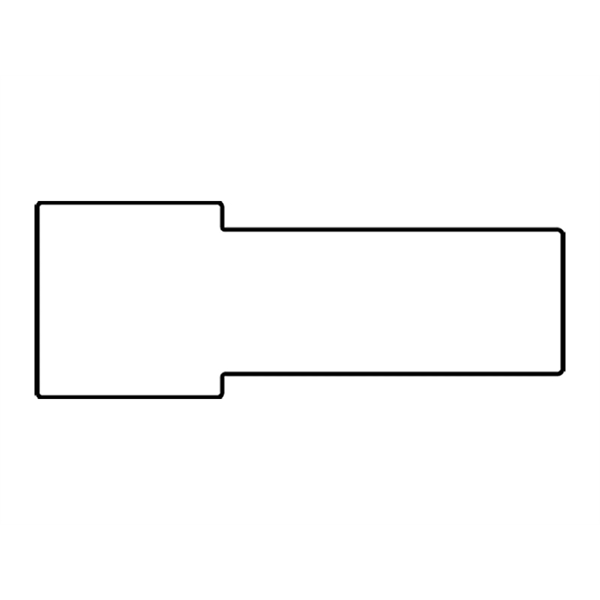 Sturdy 1/16" thick plastic rectangular nametag with laser engraving.... from ASI 45795 Colorguppy Printing