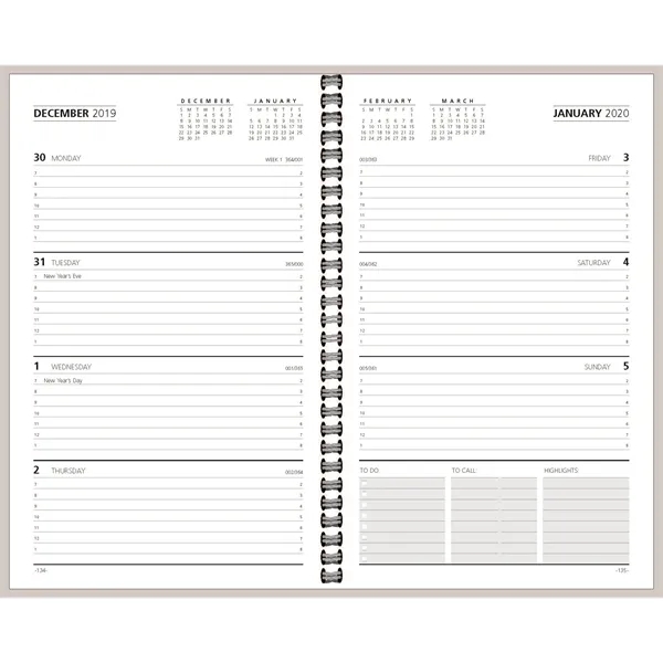 Academic/fiscal desk planner with a 5" x 8" page size.... from ASI 48575 Datamax International Inc / The Datamax Collection