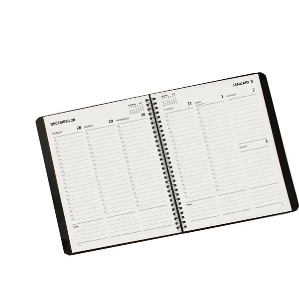 Mid sized classic style appointment book with leatherette cover... from ASI 48575 Datamax International Inc / The Datamax Collection