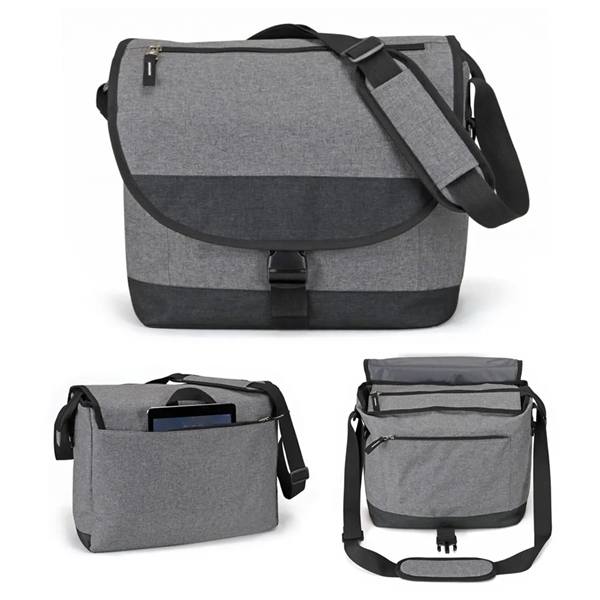Envoy Heathered Laptop Messenger Bag... from ASI 31517 Admart Products / Admart Line