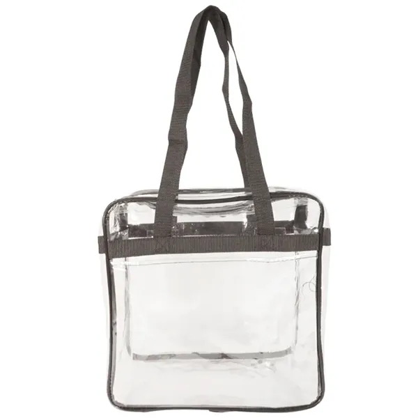 Bondi Clear Front Pocket Tote: NFL compliant, heavy PVC, double zippers,... from ASI 67557 LimeLight Ent / Limelight USA