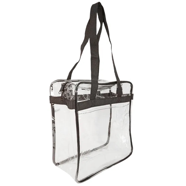 Bondi Clear Front Pocket Tote: NFL compliant, heavy PVC, double zippers,... from ASI 67557 LimeLight Ent / Limelight USA