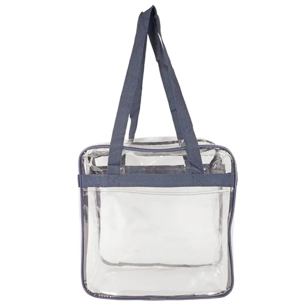 Bondi Clear Front Pocket Tote: NFL compliant, heavy PVC, double zippers,... from ASI 67557 LimeLight Ent / Limelight USA