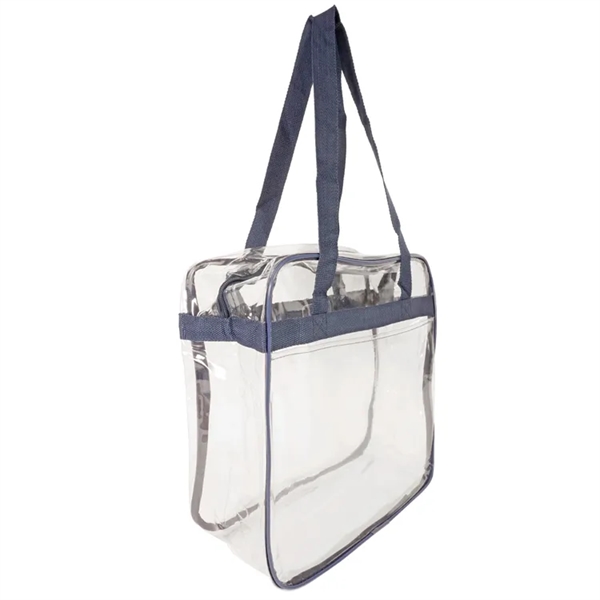 Bondi Clear Front Pocket Tote: NFL compliant, heavy PVC, double zippers,... from ASI 67557 LimeLight Ent / Limelight USA