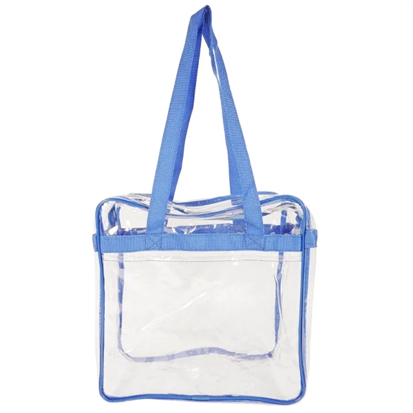 Bondi Clear Front Pocket Tote: NFL compliant, heavy PVC, double zippers,... from ASI 67557 LimeLight Ent / Limelight USA