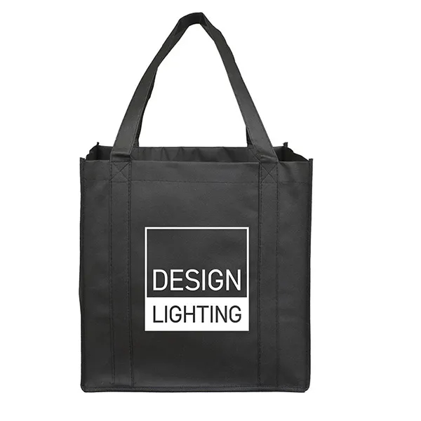 Non-woven polypropylene grocery tote bag with 20" handles, 8" gusset and... from ASI 62660 Innovation Line