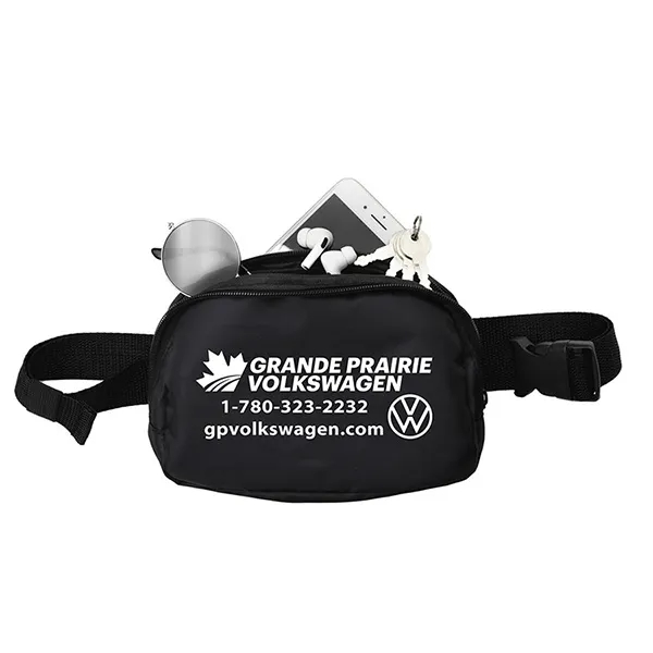 Crossbody or waist bag with an adjustable 44" single strap with... from ASI 62660 Innovation Line