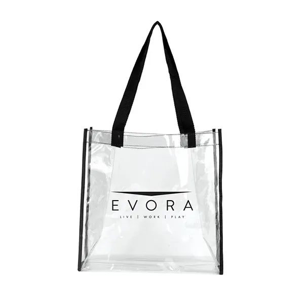 Stadium compliant tote bag made of clear vinyl with 20" handles.... from ASI 62660 Innovation Line