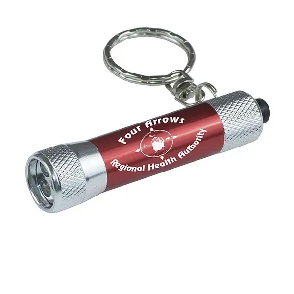 Aluminum keychain-style flashlight with 3 bright white LEDs.... from ASI 62660 Innovation Line