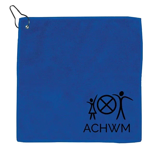 12" x 12" 300GSM microfiber golf towel with metal grommet and... from ASI 62660 Innovation Line