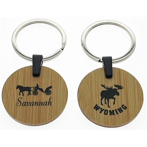These Bamboo made Key Tags are available in 3 shapes.... from ASI 40610 Perry Blackburne Inc