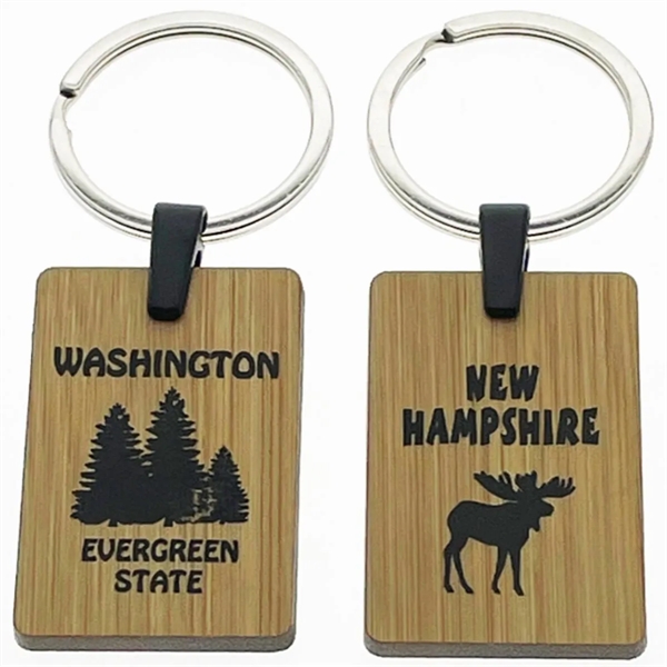 These Bamboo made Key Tags are available in 3 shapes.... from ASI 40610 Perry Blackburne Inc