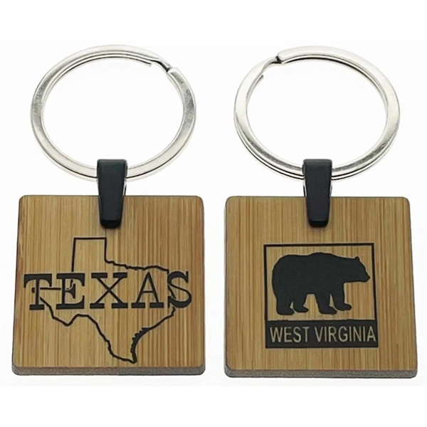 These Bamboo made Key Tags are available in 3 shapes.... from ASI 40610 Perry Blackburne Inc