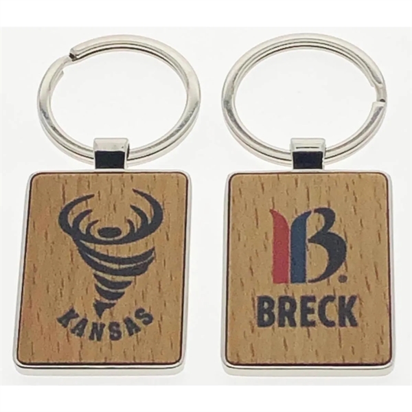 Beechwood filled key tags with metal trim.... from ASI 40610 Perry Blackburne Inc / KEYTAGLINE