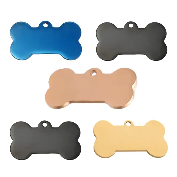 Bone shape pet tag made of brass plus laser engraving on... from ASI 37218 Athena Promo (tm)