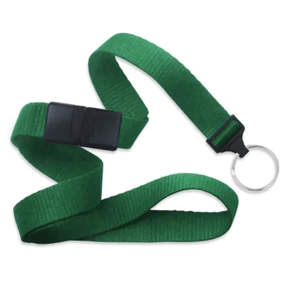 Available Same Day! This blank flat ribbed polyester lanyard comes with... from ASI 79898 Promovision / PROMOVISION
