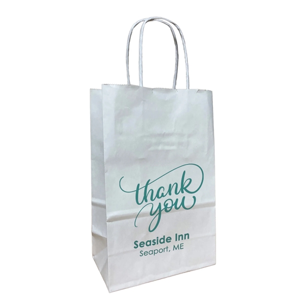 White Twisted Handle Bag With One Color Printing... from ASI 45795 Colorguppy Printing