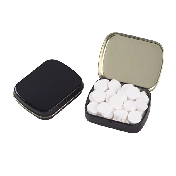 Small hinged tin filled with Peppermint Powermints.... from ASI 71685 Midnite Snax®