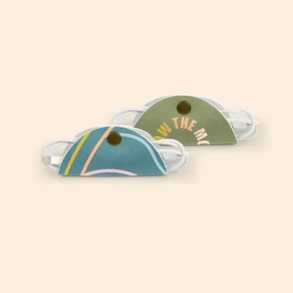 A flat, foldable neoprene cord organizer featuring a full bleed 4CP... from ASI 74710 Numo / NUMO