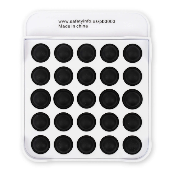 Square Pop Bubble with vibrant buttons to relieve stress.... from ASI 54040 Fey Promo