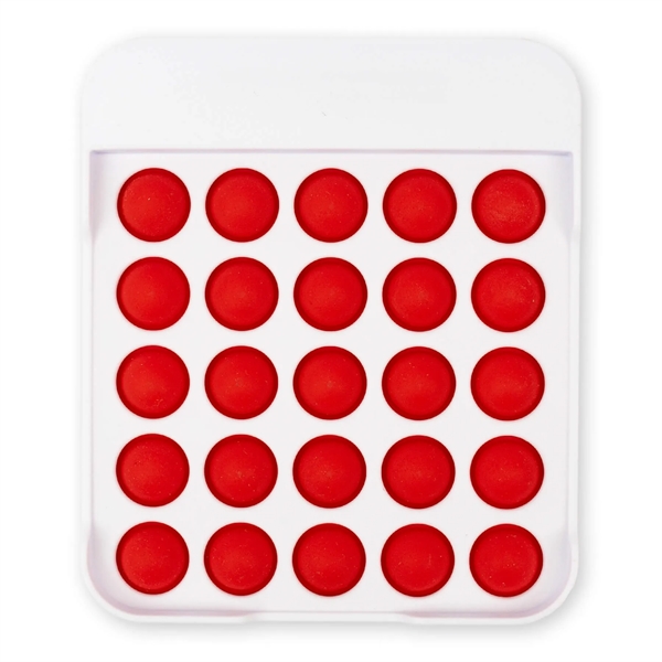 Square Pop Bubble with vibrant buttons to relieve stress.... from ASI 54040 Fey Promo