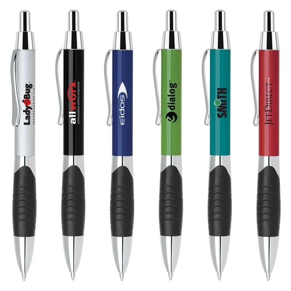 Retractable aluminum Ballpoint pen with a sleek, lacquer-coated barrel and a... from ASI 68190 Lungsal / Lungsal