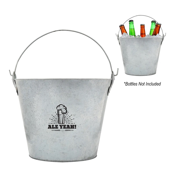 5 liter Bevy beverage bucket for serving bottles at a restaurant... from ASI 61125 Hit Promotional Products / Hit®