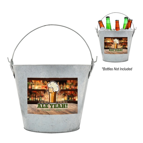 5 liter Bevy beverage bucket for serving bottles at a restaurant... from ASI 61125 Hit Promotional Products / Hit®